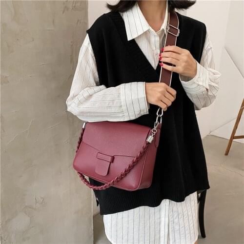 2021 Brand Designer Flap Shoulder Messenger Bag Female High Quality Handbags Fashion Soft Pu Leather Crossbody Bags for Women