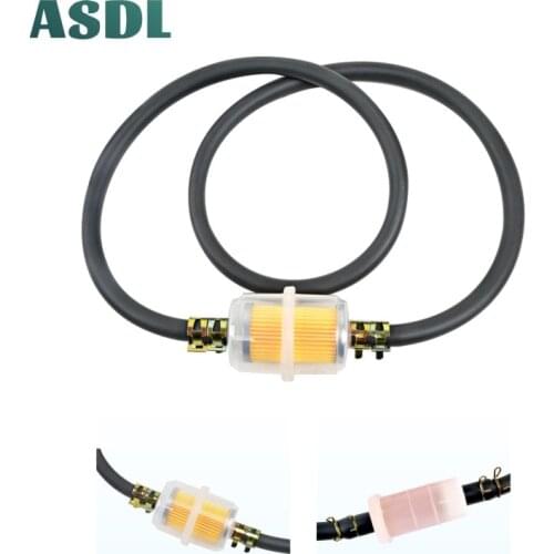 Gasoline Oil Fuel Filter & Fuel Hose Tube&Line Clamp Set For Dirt Motorcycle Moped Scooter ATV Motorized Scooter Universal #Y