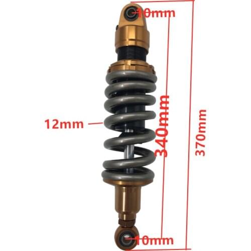 12mm spring 340MM Fork Clevis motorcycle rear shock absorber FOR Honda Yamaha Suzuki Kawasaki ATV fit 330-345mm 1 pcs