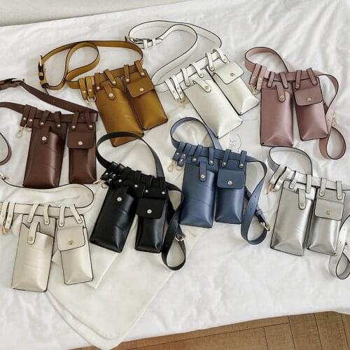 2021 Hot Women Waist Pack Leather Fanny Pack Luxury Women Belt Bag Crossbody Bags For Women Casual Chest Pack Female Purse