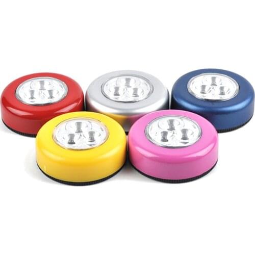 1 Pc LED Night Light Closet Cabinet Light Touch Sensor Light Kitchen Bedroom Cupboard Wireless Magnetic Corridor Stair Lamps