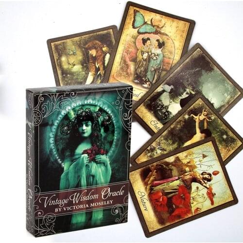 2020 Vintage Wisdom oracle cards deck tarot cards guidance divination fortune board game 52 cards