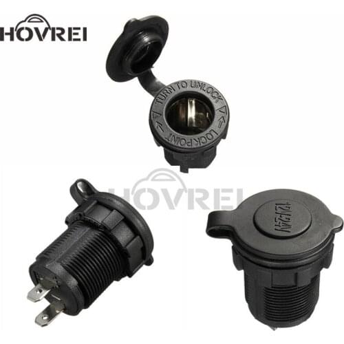 50pcs/lot 12V Motorcycle Car Boat Tractor Accessory Waterproof Cigarette Lighter Power Socket Plug Outlet Car-styling