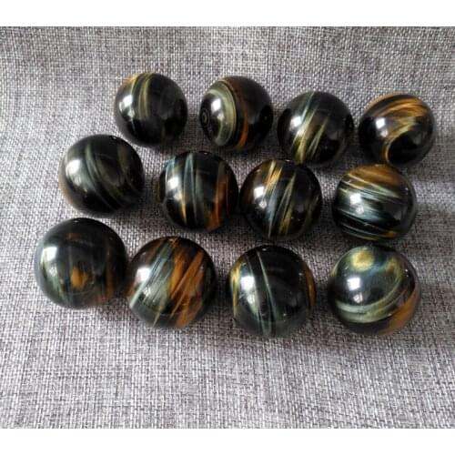 500g Natural blue tiger ball aura healing ball 17-19PC