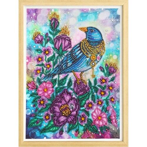 5D animal DIY diamond painting alien diamond flower bird cross stitch with gold diamond Mosaic decorative wall plaster paint hom