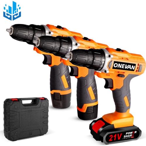 12V 16V 21V Cordless Screwdriver Mini Wireless Drill Electric Drill Power Driver DC Lithium-Ion Battery Home Power Tools