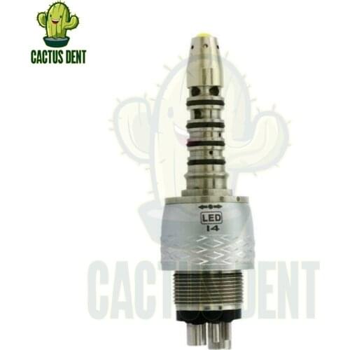 Accessories Dental Turbine Handpiece Spare Part Sirona Quick Coupling LED Coupler Connector 6 Hole for Fiber Optic LED Handpiece