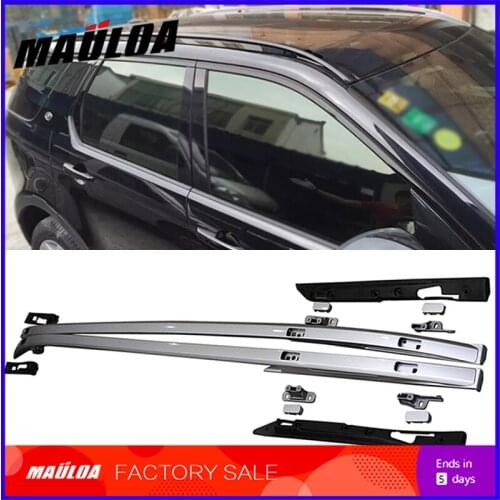 Car accessories black silver color screw install aluminium alloy side rail bar roof rack for DISCOVERY SPORT 2014-2018