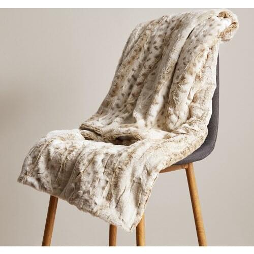 White Leopard Blanket High Quality Hot Sale Super Soft Throw Fleece Blankets On The Bed Winter Living Room Bedroom Multi Use