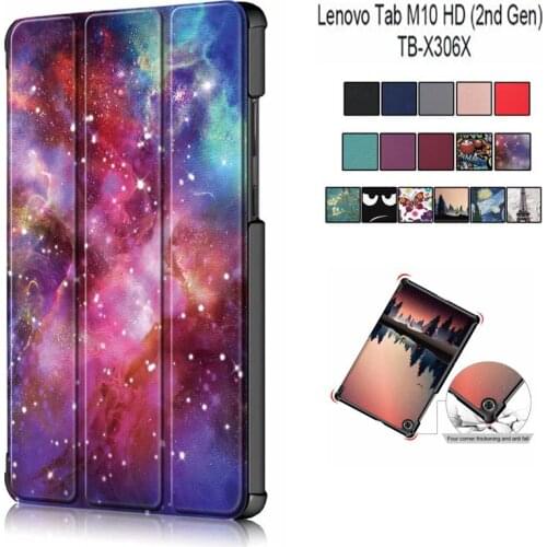 For Lenovo TAB M10 Plus 10.3 TB-X606F 2020 TB-X606 M10 HD 2nd TB X306 X306F 10.1'' Tablet Case Magnet Folding Stand Cover+Stylus