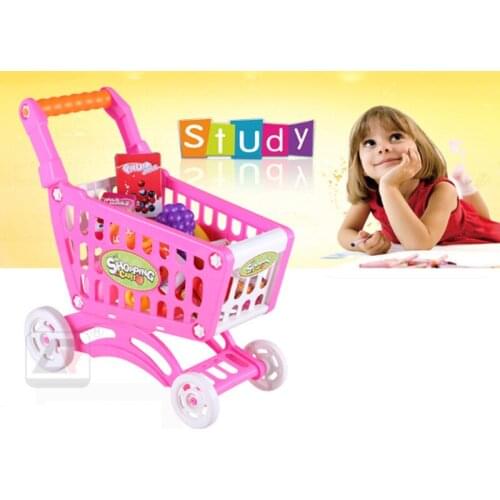 Baby Kids Toys Mini Shopping Cart Toy Simulation Handcart Small Supermarket Vegetable For Girl Baby Hobby Mini Trolley Baby Gift