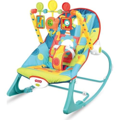 Baby Rocker Bouncer Toddler Music Sleeping Baby Rocking Swing Chair Newborn Gifts Toy Folding Baby Crib 0-3years old