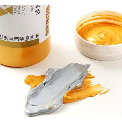 300ml Golden Acrylic Paint Metal Paint Wood Paint Quick-drying Waterproof Furniture Statue Wall Painting Hand-painted Paint