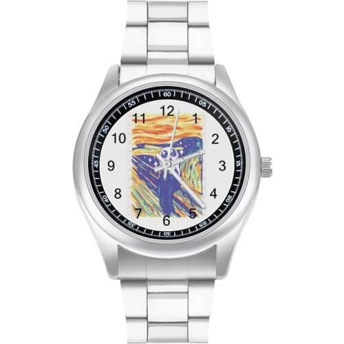 Scream Quartz Watch Sport Classy Wrist Watch Stainless Design Wholesale Men Wristwatch