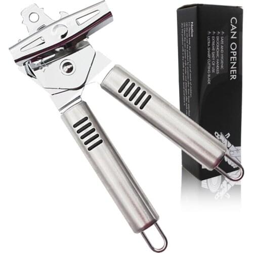 Multi-purpose stainless steel can opener manual powerful can opener three-in-one multi-function can opener kitchen accessories