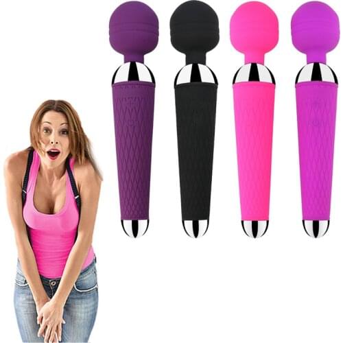 Powerful Magic Wand AV vibratior anal vagina breast clit massage dildo adult erotic sex toys for woman masturbator SM Sex Shop