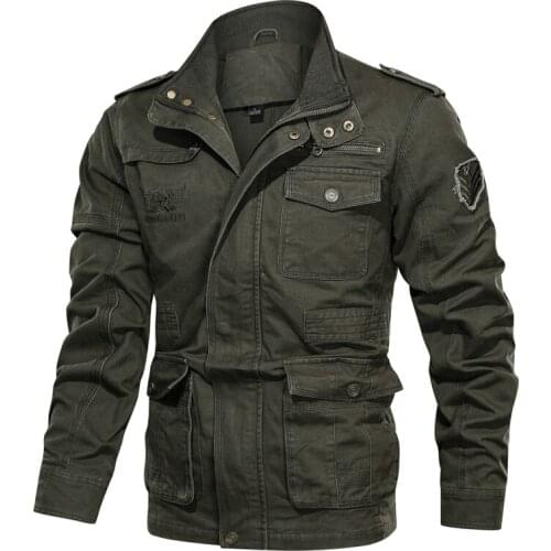 Cotton Military Jacket Men 2021 Autumn Winter Coat Soldier MA1 Style Army Jackets Male Brand Mens Bomber Jackets Plus Size M-5XL