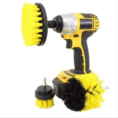 Bathroom brush set, electric drill brush head, powerful cleaning tool, suitable for bathroom and kitchen bathtub tile surface