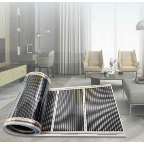 220V 220W 50cm-8Meters Width Healthy Floor Heating Infrared Underfloor Heating Carbon Film Heater Electric Floor Warming Mat