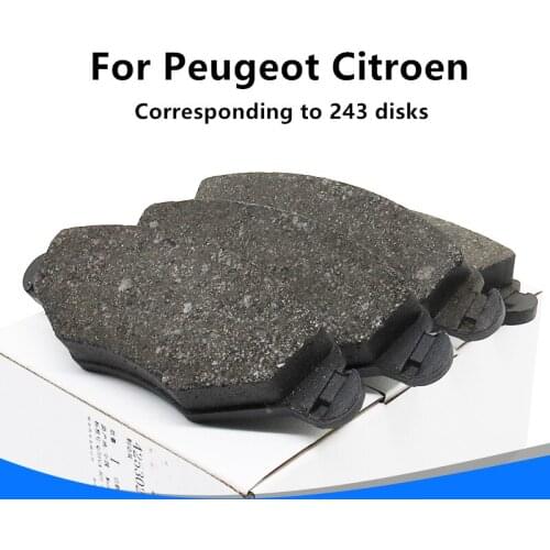 For Peugeot 206 Citroen C2 1.4 front wheel accessories car brake pads brake pads front brake pads high quality Auto Accessories