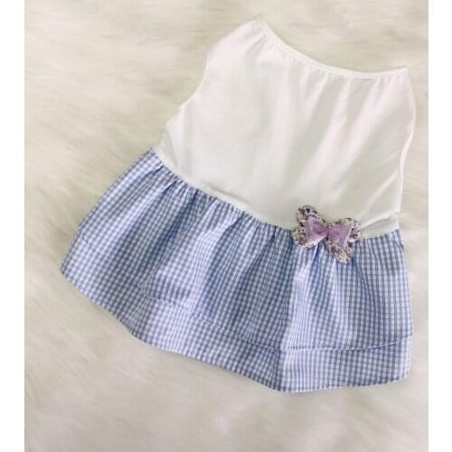 French Bulldog Dress Summer Pet Skirt Poodle Bichon Schnauzer Pug Clothing Welsh Corgi Dog Costume Pet Apparel Skirt Dropship