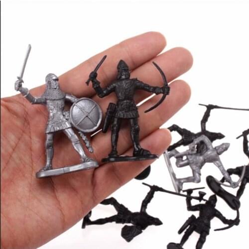 Medieval Toy Knights Catapult Soldiers Model Figures Playset History