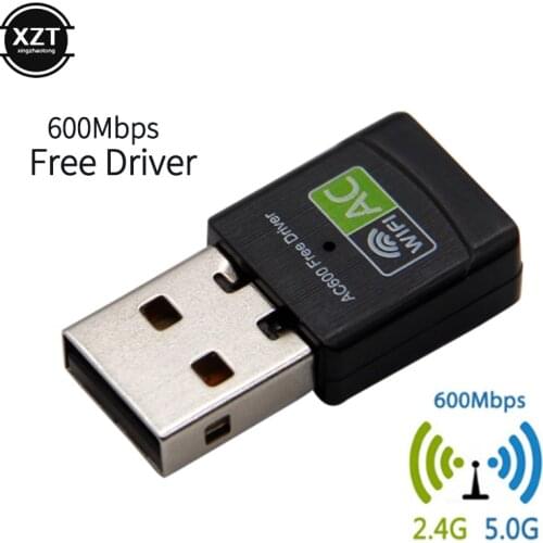 Free Driver USB Wifi Adapter 600Mbps Wi fi Adapter 5 ghz Antenna USB Ethernet PC Wi-Fi Adapter Lan Wifi Dongle AC Wifi Receiver