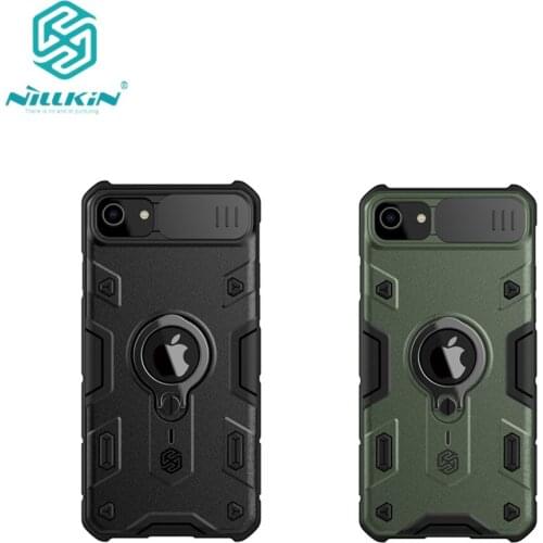 NILLKIN CamShield Armor Case For iPhone SE 2020/iPhone 7/iPhone 8 Camera Protection Cover with Ring Kickstand