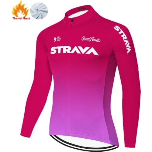 Strava Winter Thermal Fleece Ropa Velo Roupa Jersey Hombre Équipement Vélo Maglia Uomo Abbigliamento Maillot Ciclismo Ciclismo