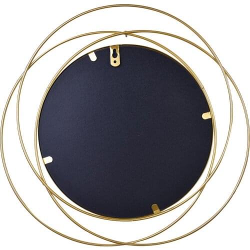 Golden Geometric Round Wall Hanging Wall Mirror Living Room Office Round Decorative Mirror Housewarming Gift Wall Mirror