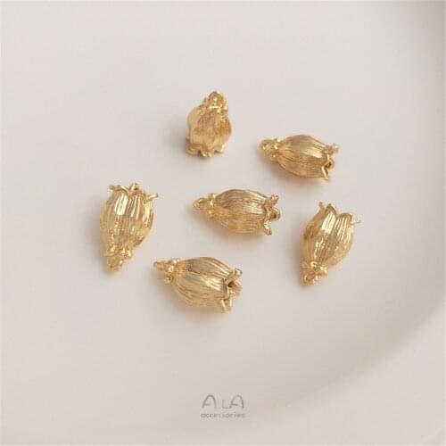 14K Gold Filled Tassel orchid of the Valley hat DIY handmade earpiece hairpin headpiece step shake wall clock material