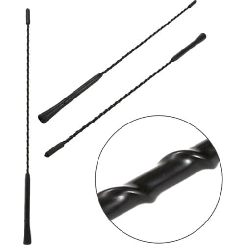 16" Auto Aerial Car Roof Antenna Enhanced FM AM Signal BS2 Carbon Fiber Screw Metal Stubby Mast Car Radio Aerial Antenna