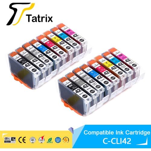 16 PCS For Canon 42 CLI42 CLI-42 With Chip New Compatible Ink Cartridge For Canon Pixma Pro-100 Printer