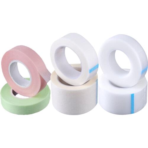 2/4/8 Rolls Non-woven Fabric/PE Patches Eye Pad Breathable 9M Professional Fixed Adhesive Grafting Tape False Eyelash Extension