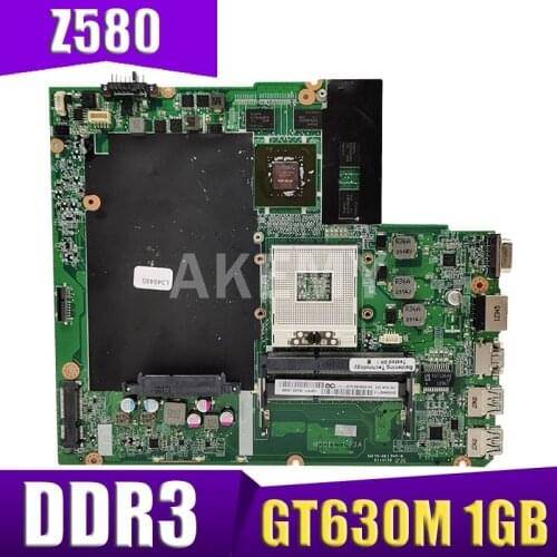 Akemy 11S90001736 31LZ3MB01D0 DALZ3AMB8E0 For Lenovo IdeaPad Z580 Laptop Motherboard HM76 DDR3 GT630M 1GB