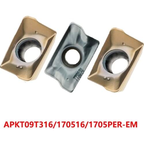 APKT1705 APKT 09T316 170516 APKT09T316R APKT170516R APKT1705PER EM TT8020 Carbide Inserts Lathe Cutter Turning Tool Original CNC