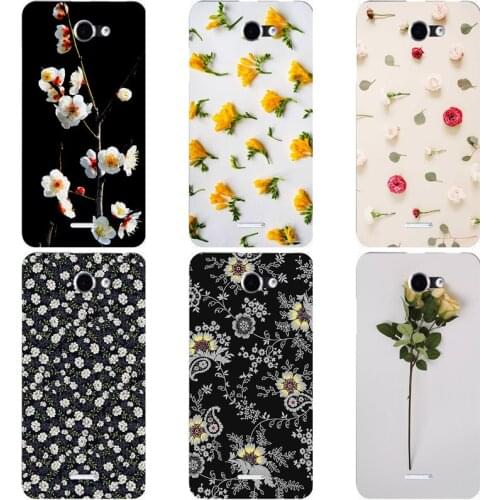 Case For HTC Desire 516 Dual SIM 316 Back Cover Flower Plants Original Hard Plastic Printed Cartoon Cat Animal Phone Case