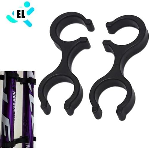 2Pcs black Plastic Walking Stick Buckle Trekking Pole Accessories Connection Buckle