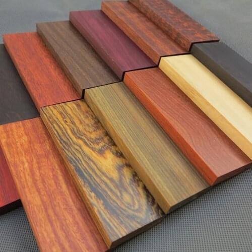 1Pcs Blanks Wood For DIY Knife Handle Patch Material Handmade Sandalwood 16 Kinds Wood Available 12*4*1cm Woodwork