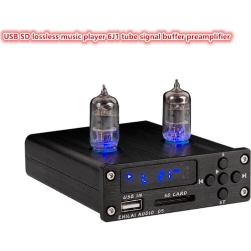 HiFi sound quality lossless music player 6J1 tube signal buffer pre amplifier home Car lossless player p5
