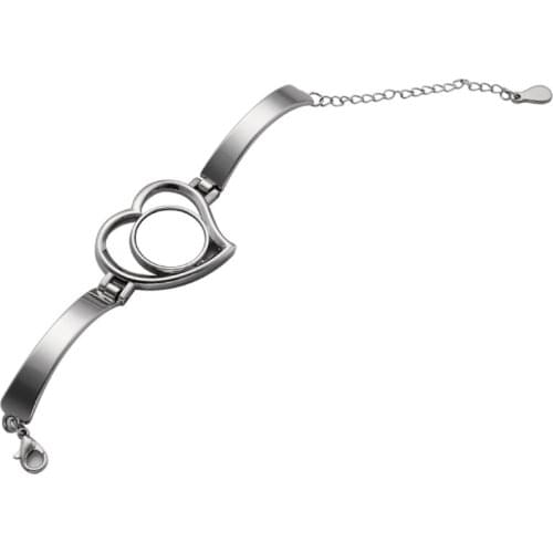 Custom Heat Transfer Blank Round Metal Pendant Round Bracelet Jewelry Pendant for friends/Family