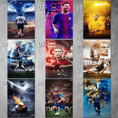 Canvas Painting PAULO DYBALA and Isa Kerimov Posters and Prints Wall Art Picture for Living Room Decor No Frame