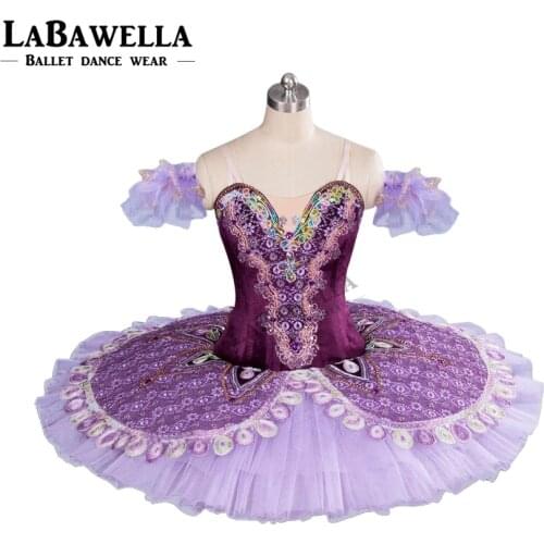 Performance competition ballet costume BT9063ballerina purple classical ballet tutu professional ballet tutus pancake platter