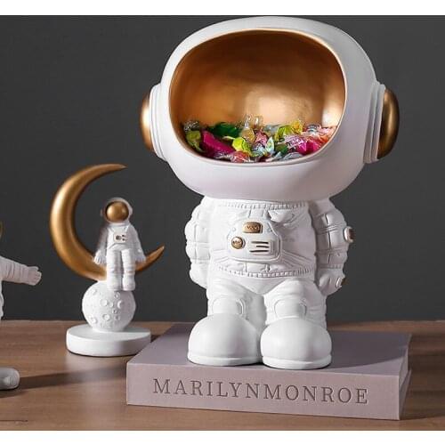 Creative Astronaut Decoration Storage Modern Minimalist Living Room Coffee Table Wine Cabinet Decoration Nordic Astronaut Model