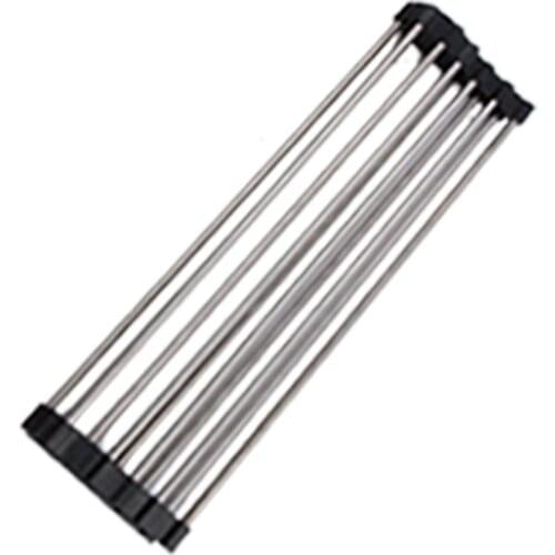 Kitchen Drainer Rack Magic Rolling Rack Kitchenware Drain Vegetable Fruit Spoon Filter Shelf Strainer Kitchen Tools