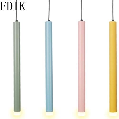 Nordic Small Led Hanging Lamp Colorful Metal Pendant Lights for Corridor Dining Room Kitchen Coffee Vintage Loft Decor Lighting