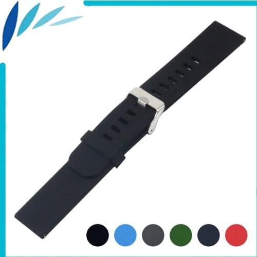 Silicone Rubber Watch Band 20mm 22mm for Motorola Moto 360 2 42mm 46mm Men 2015 Strap Wrist Quick Release Loop Belt Bracelet