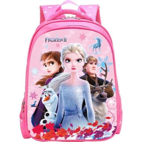 Disney new princess backpack 1-5 grade boy girl schoolbags printing cartoon frozen 2 Sophia cute children shoulder bag
