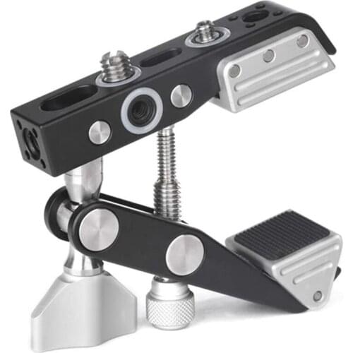 Super C-Clamp Camera Support Clamp Desktop Mount Stand Holder with 1/4 and 3/8 Thread for Studio Photography DSLR Camera