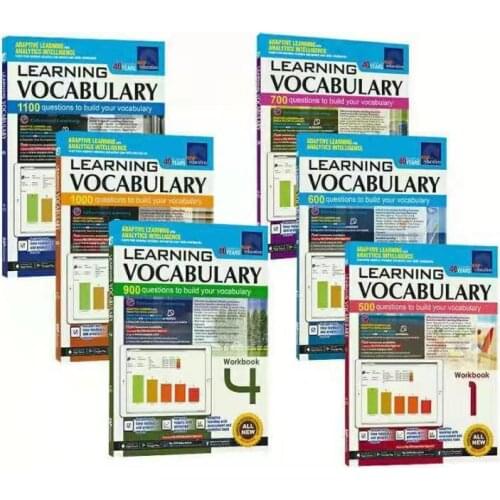 6 books 7-12 Years SAP Learning Vocabulary English Workbook Singapore Vocabulary Exercise Book textbook for Children education